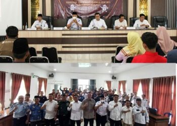 KPU Way Kanan Rakor Persiapan Rekapitulasi DPSHP Akhir Jadi DPT Pemilu 2024