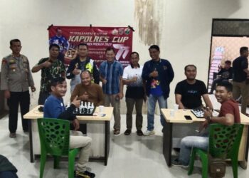 Meriahkan HUT Bhayangkara ke-77, PWI Mesuji Kirim Utusan Tanding Catur dan Gaple Kapolres Cup 2023