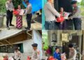 Satuan Samapta Polres Way Kanan Gelar Bansos ke Warga