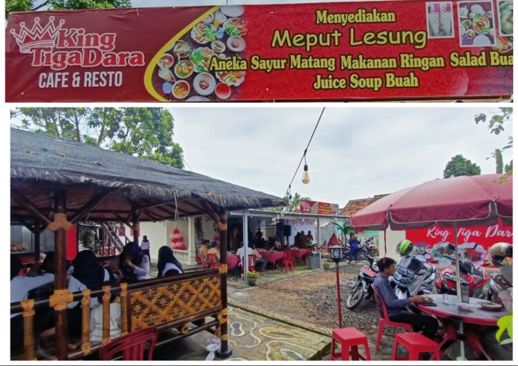 Lounching Rumah Makan ” Nyeruit ” Mupput Lesung King Tiga Dara Kotabumi, Dipadati Pengunjung