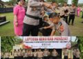 Kapolres Way Kanan Pimpin Upacara Laporan Kenaikan Pangkat Periode 1 Juli 2023