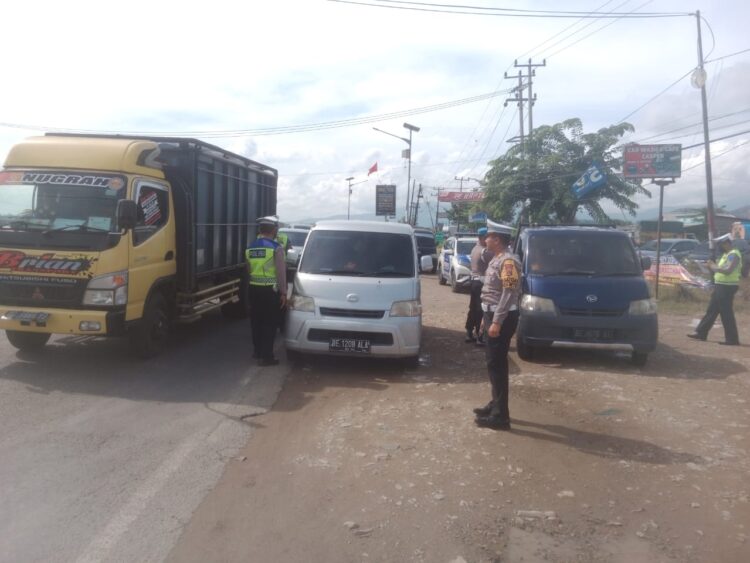 Dua Hari Operasi Patuh, Polres Pringsewu Telah Tindak 115 Pelanggar Lalu Lintas