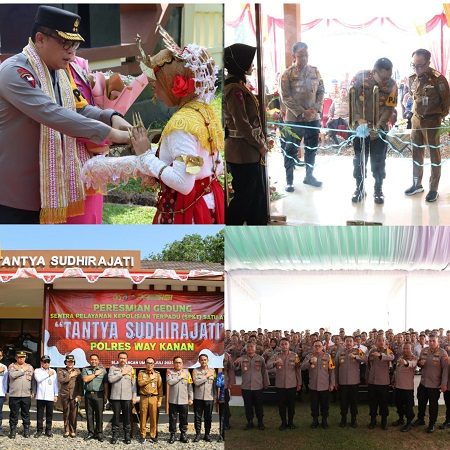 Kapolda Lampung Resmikan Gedung SPKT Satu Atap