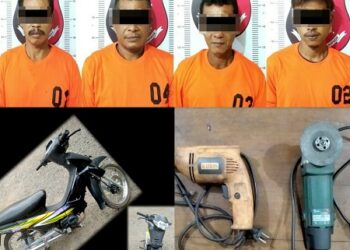 Polsek Blambangan Umpu Ringkus Diduga 4 Pelaku Curanmor
