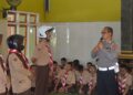 Satlantas Polres Pringsewu Sosialisasi Tertib Berlalu Lintas di SMAN 1 Pringsewu