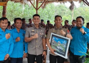 Kapolres Mesuji Pimpin Sertijab Kasat Lantas