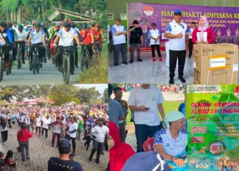 Semarak HBA ke 63, Kejari Tubaba Gelar Fun Bike dan Berbagai Kegiatan Bertabur Doorprize
