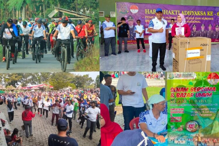 Semarak HBA ke 63, Kejari Tubaba Gelar Fun Bike dan Berbagai Kegiatan Bertabur Doorprize