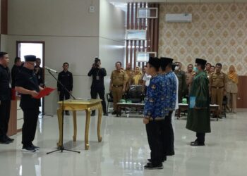 Wakili Pj Bupati Mesuji, Sekda Lantik 58 Pejabat Administrator, Pengawas dan Fungsional