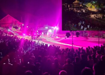 Semarak Malam Puncak Tubaba Art Festival 7, Ribuan Pengunjung Padati Uluan Nughik