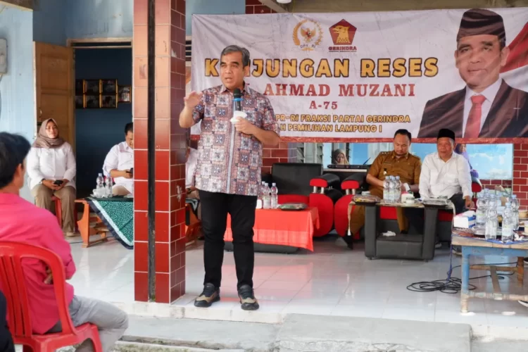 Serap aspirasi masyarakat, Sekjen Gerindra H. Ahmad Muzani turun ke Palas.