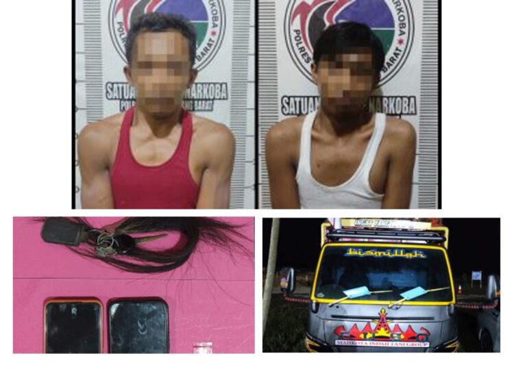 Sembunyikan Sabu-Sabu di Mobil, Sopir dan Kernet Truk Diamankan Polres Tuba Barat