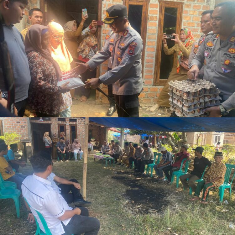 Kapolres Sambangin Keluarga Korban Curas dan Pembunuhan di Gunung Labuhan