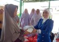 Pengusaha Muda Vera Lie Dyaningsih, Caleg DPRD Lampung Selatan Dapil 1 Memberikan Santunan Kepada Anak Yatim Piatu.