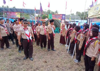 Peringati HUT ke 62 Pramuka, Pelajar se-RJU Gelar Kemah Bakti 2023