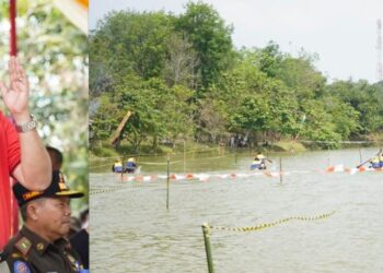 Masyarakat Adakan Lomba Balap Perahu di Tubaba, Firsada : Saya Harap Berkelanjutan