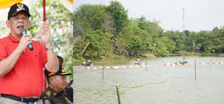 Masyarakat Adakan Lomba Balap Perahu di Tubaba, Firsada : Saya Harap Berkelanjutan