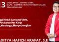 Restu Orang Tua Dan Masyarakat, M Aditya Hafizh Arafat Maju Pileg Lampura 2024