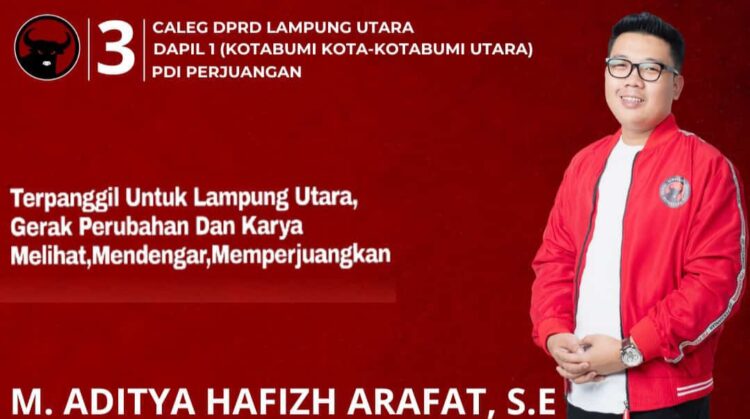 Restu Orang Tua Dan Masyarakat, M Aditya Hafizh Arafat Maju Pileg Lampura 2024
