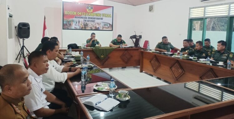 Dandim 0412 Lampura Rangkul Semua Pihak Sukseskan TMMD Di Desa Bojong Barat