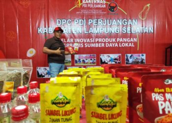 Nanang Ermanto tampilkan 10 produk unggulan olahan pangan berbasis sumberdaya lokal.