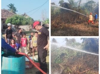 Bak minum Obat, Pagi berikan Bantuan Air bersih, Sore Hari Tm Damkarmat Padamkan Api