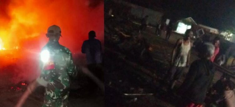 Gudang Rongsok di Tiyuh Candra Kencana Ludes Terbakar