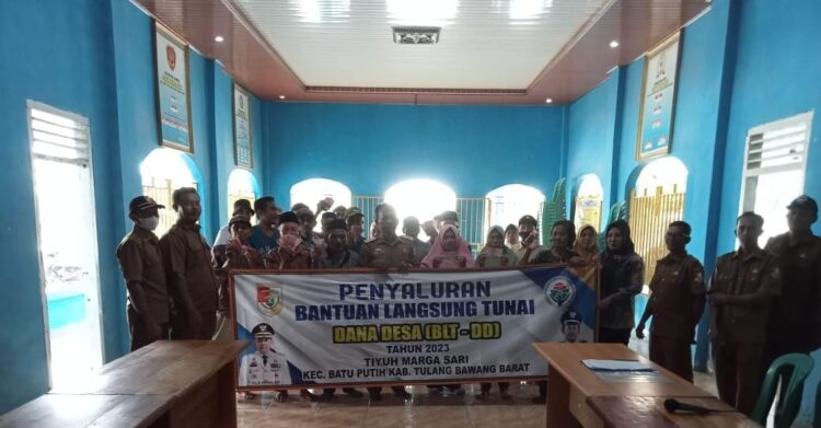 Tahun 2023 Pemerintah Tiyuh Margasari Salurkan BLT DD Untuk 22 KPM