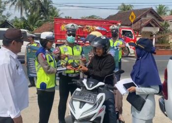 Dua Pekan Operasi Zebra, Polres Pringsewu Tindak 2.244 Pelanggar dan Tangani 2 Kasus Kecelakaan