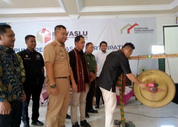 Bawaslu Mesuji Gelar Deklarasi Kampung Pengawasan Partisipatif Demokrasi Menuju Pemilu 2024