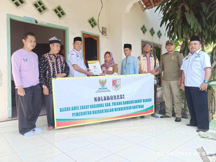 Penderita Tumor Ganas di Tubaba Terima Bantuan Baznas, Harapkan Uluran Tangan Dermawan