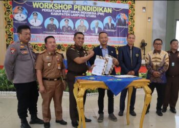 PWI Bersama Polres Dan Kejari Lampura MoU Sengketa Pers