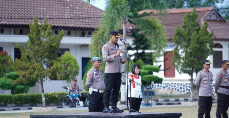 Kapolres Lampura Ingatkan Anggota Disiplin, Jangan Main Main Sama Narkoba