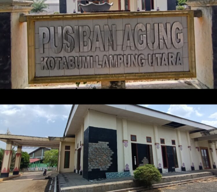 Terbengkalai, Gedung Pusiban Agung Kotabumi, Disinyalir Menjadi ” Sarang Hantu.”