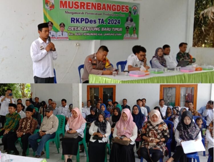 Serap Aspirasi Masyarakat, Pemdes Tanjung Baru Timur Gelar Musrenbangdes 2024