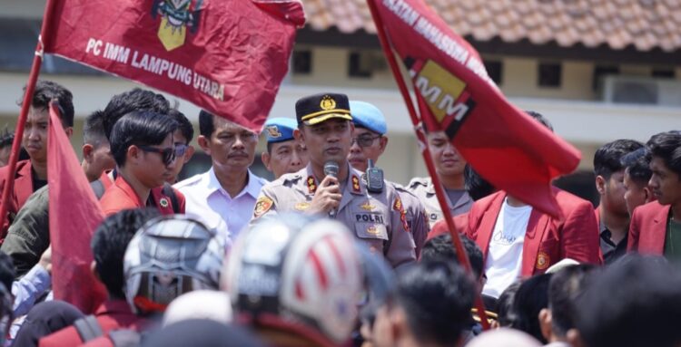 125 Personil Polres Lampura Kawal Aksi Damai, Solidaritas Untuk Pulau Rempang