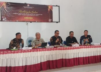 Sekda Mesuji Ikut Monitoring dan Evaluasi Badan Adhok