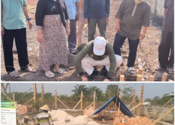 Terus Bergeliat, Pemerintah Desa Tanjung Harapan Bangun GSG