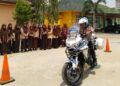 Satlantas Polres Mesuji ke Sekolah, Sosialisasikan Safety Riding