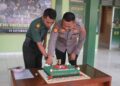 HUT TNI ke-78, Jajaran Polres Mesuji Beri Surprize Kodim 0426 Tulang Bawang