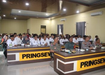 Ratusan Aparat Ikuti Apel Sinergi 6 pilar, ini tujuannya