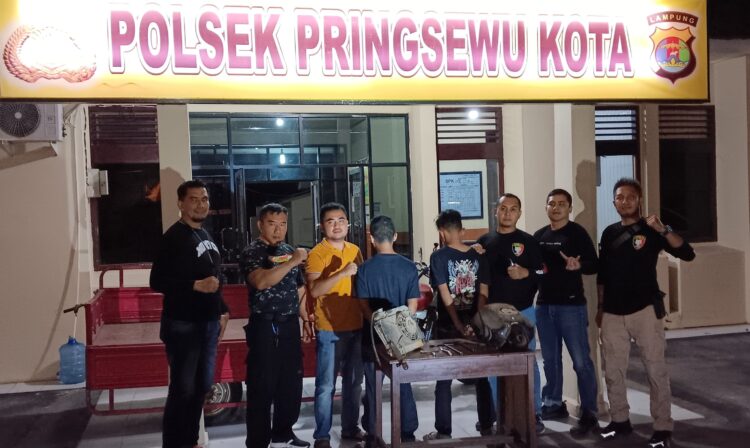 Curi Mesin Motor Pengangkut Sampah, Dua Warga Pringsewu Di Tangkap Polisi