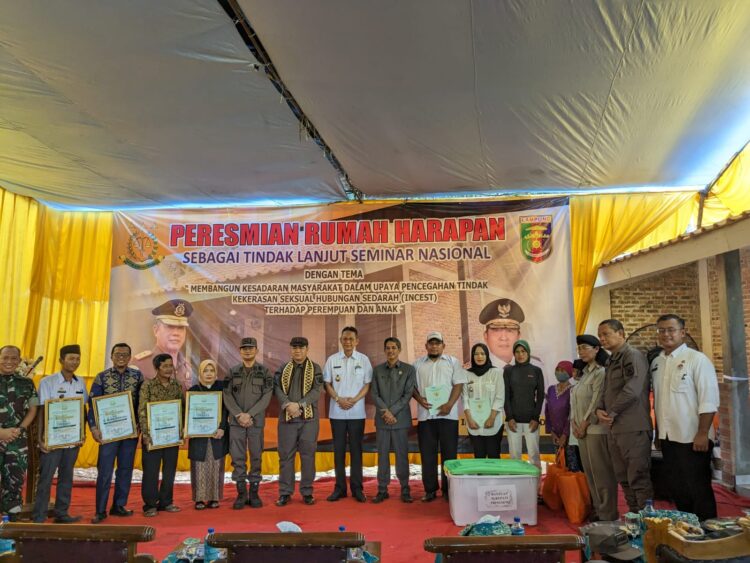 Kajati Lampung Resmikan dan Serahkan Rumah Harapan untuk Korban Incest