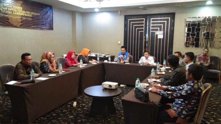 Penetapan dan Penegasan Batas Tiyuh di Tubaba Capai 91,06 Persen