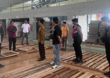 Kapolres Lampura Cek kesiapan Logistik Pemilu 2024