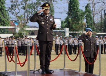 Polres Lampura Gelar Upacara, Peringatkan Hari Sumpah Pemuda Ke-95