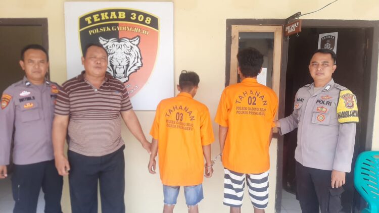 Polsek Gadingrejo Tangkap Dua Pelaku Pencurian, Satu Pelaku Ternyata Teman Korban