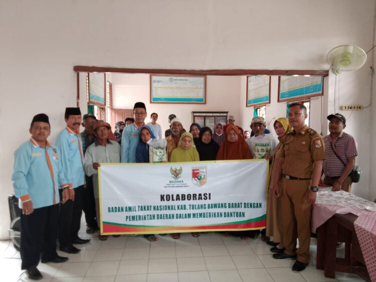 Kolaborasi Baznas dan Pemkab Tubaba Salurkan Bantuan 10.300 Kg Beras ke Warga