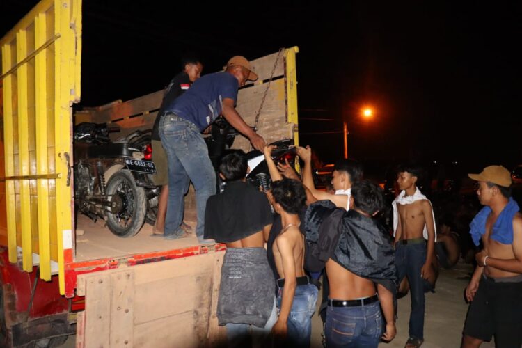 Razia Balap Liar Di Pringsewu, 29 Unit Sepeda Motor Diamankan Polisi