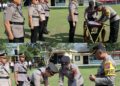 Polres Way Kanan gelar upacara pelantikan Kasat Reskrim, Sertijab Kasatlantas dan Kapolsek Way Tuba